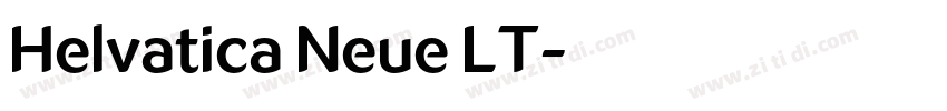 Helvatica Neue LT字体转换